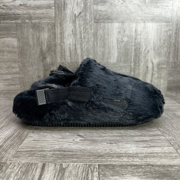 Nike Shoes - Nike Calm Mule SE Women's size 7 Black Faux Fur Mules FZ3119-001